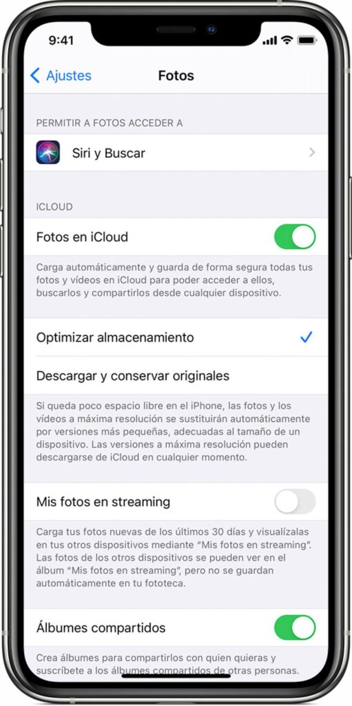 borrar fotos del iPhone pero no de iCloud